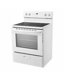 Cuisinière Autoportante à Surface de Cuisson Lisse de 30" / 5,1 pi³ Blanche Midea ( MER30B12AWWC )