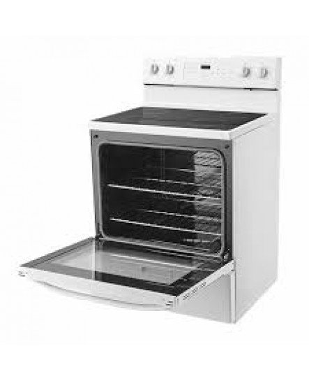 Cuisinière Autoportante à Surface de Cuisson Lisse de 30" / 5,1 pi³ Blanche Midea ( MER30B12AWWC )