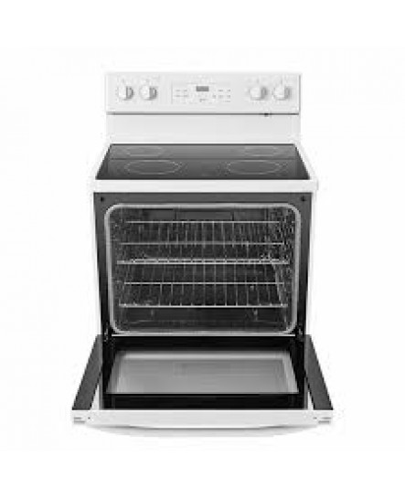Cuisinière Autoportante à Surface de Cuisson Lisse de 30" / 5,1 pi³ Blanche Midea ( MER30B12AWWC )