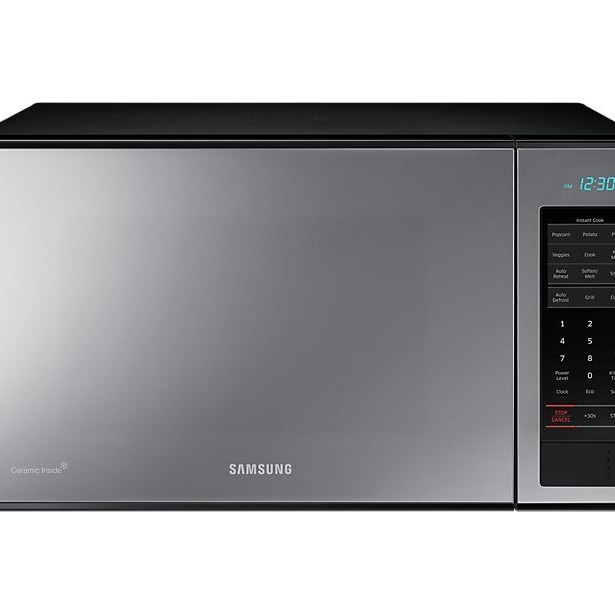 Four &agrave; micro-ondes de 1,4 pi&sup3; type miroir noir Samsung ( MG14J3020CM )