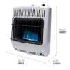 Chauffage d'Appoint Sans Conduit au Propane Liquide &agrave; Flamme Bleue de 20&nbsp;000 BTU *PRODUIT NEUF* Mr.Heater ( MHVFBF20LPT )