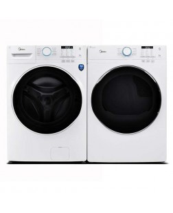 Ensemble Laveuse De 5.2 Pi³ + Sécheuse Électrique De 8.0 Pi³ Frontal Blanche Midea ( MLH52N5AWW / MLE52N5AWW )