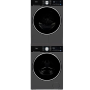 Ensemble Compacte Laveuse De 3.1 Pi&sup3; + S&eacute;cheuse &Eacute;lectrique &Agrave; Pompe &Agrave; Chaleur De 4.4 Pi&sup3; Frontal Gris M&eacute;tallique Midea ( MLHW31S2BBG / MLHE31S2BBG )