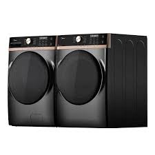 Ensemble Laveuse de 5.2 Pi&sup3; + S&eacute;cheuse de 8 pi&sup3; Gris M&eacute;tallique Midea ( MLHW52S6BGG / MLHE52S6BGG )