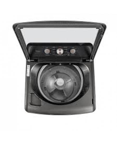 Laveuse &agrave; Chargement Vertical de 4.7 pi&sup3; / 27" Gris M&eacute;tallique avec Garniture Bronze Midea ( MLTW47A5BGG )