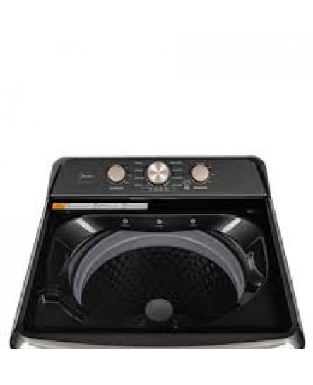 Laveuse &agrave; Chargement Vertical de 4.7 pi&sup3; / 27" Gris M&eacute;tallique avec Garniture Bronze Midea ( MLTW47A5BGG )