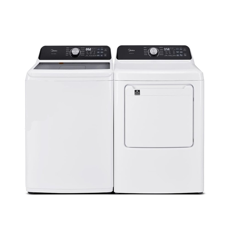 Ensemble Laveuse &Agrave; Chargement Vertical De 5.1 Pi&sup3; Et S&eacute;cheuse De 7 Pi&sup3; Blanc Frigidaire ( MLTW51A2BWW / MLTE52M2BWW )