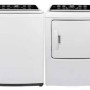 Ensemble Laveuse &Agrave; Chargement Par Le Haut De 4,7 Pi&sup3; + S&eacute;cheuse De 6,7 Pi&sup3; Blanche Midea ( MLV47C3AWW / MLE47C3AWW )