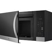 Four &agrave; Micro-Ondes &agrave; Hotte Int&eacute;gr&eacute;e 1,7 pi&sup3; / 300 CFM EasyClean & Sensor Cook en Acier Inoxydable LG ( MVEM1721F )