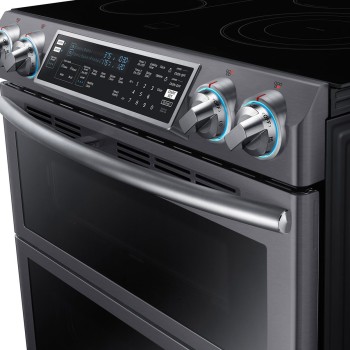 Cuisini&egrave;re Encastrable &Eacute;lectrique de 5,8 pi&sup3; Convection Double Flex Duo en Acier Inoxydable Noir *D&Eacute;MO* Samsung ( NE58K9850WG )