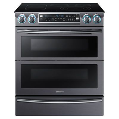 Cuisini&egrave;re Encastrable &Eacute;lectrique de 5,8 pi&sup3; Convection Double Flex Duo en Acier Inoxydable Noir *D&Eacute;MO* Samsung ( NE58K9850WG )