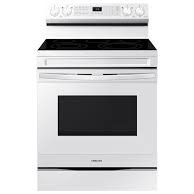 Cuisini&egrave;re &Eacute;lectrique Autonome de 6,3 pi&sup3; &agrave; Convection par Ventilateur avec Wi-Fi et Friture &agrave; Air en Blanc de Samsung ( NE63A6511SW )