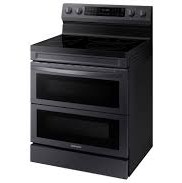 Cuisini&egrave;re &Eacute;lectrique Wi-Fi de 6,3 pi&sup3; &agrave; Convection FlexDuo Air Fry en Acier Inoxydable Noir Samsung ( NE63A6751SG )