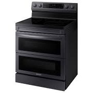 Cuisini&egrave;re &Eacute;lectrique Wi-Fi de 6,3 pi&sup3; &agrave; Convection FlexDuo Air Fry en Acier Inoxydable Noir Samsung ( NE63A6751SG )