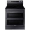 Cuisini&egrave;re &Eacute;lectrique Wi-Fi de 6,3 pi&sup3; &agrave; Convection FlexDuo Air Fry en Acier Inoxydable Noir Samsung ( NE63A6751SG )