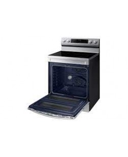Cuisinière Électrique Wi-Fi de 6,3 pi³ à Convection FlexDuo Air Fry en Acier Inoxydable Samsung ( NE63A6751SS )