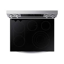 Cuisini&egrave;re &Eacute;lectrique Wi-Fi de 6,3 pi&sup3; &agrave; Convection FlexDuo Air Fry en Acier Inoxydable Samsung ( NE63A6751SS )