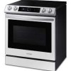 Cuisini&egrave;re Encastrable 30" &agrave; 5 &eacute;l&eacute;ments Four &agrave; Convection de  6.3 pi&sup3; / Friture &agrave; Air Blanche BESPOKE Samsung ( NE63BB871112AC )