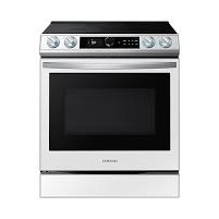 Cuisini&egrave;re Encastrable 30" &agrave; 5 &eacute;l&eacute;ments Four &agrave; Convection de  6.3 pi&sup3; / Friture &agrave; Air Blanche BESPOKE Samsung ( NE63BB871112AC )