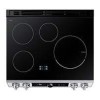 Cuisinière à Induction à Four à Convection Véritable de 30" / 6,3 pi³ Air Fry Blanche BESPOKE Samsung ( NE63BB891112AC )