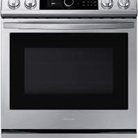 Cuisini&egrave;re &eacute;lectrique encastrable de 6,3 pi&sup3; / 30 po &agrave; Convection V&eacute;ritable et Friture &agrave; air en Acier Inoxydable Samsung ( NE63T8711SS )