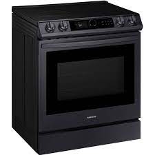 Cuisini&egrave;re &Eacute;lectrique Encastrable &agrave; 2 Fours Friture Air de 6,3 pi&sup3; / 30" en Acier Inoxydable Noir Samsung ( NE63T8751SG )