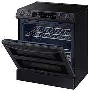 Cuisini&egrave;re &Eacute;lectrique Encastrable &agrave; 2 Fours Friture Air de 6,3 pi&sup3; / 30" en Acier Inoxydable Noir Samsung ( NE63T8751SG )