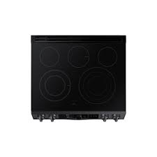 Cuisini&egrave;re &Eacute;lectrique Encastrable &agrave; 2 Fours Friture Air de 6,3 pi&sup3; / 30" en Acier Inoxydable Noir Samsung ( NE63T8751SG )