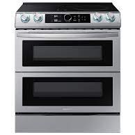 Cuisini&egrave;re &agrave; Induction &agrave; 5 br&ucirc;leurs avec Air Fry Flex Duo Encastrable de 30 po / 6,3 pi&sup3; en Acier Inoxydable Samsung ( NE63T8951SS )