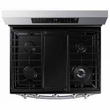 Cuisini&egrave;re au Gaz Autonome Four &agrave; Convection AirFry de 6 pi&sup3; / 30" en Acier Inoxydable Samsung ( NX60A6511SS )