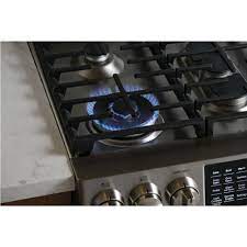 Cuisini&egrave;re au Gaz Bicombustible Encastr&eacute;e de 30" / 5,6 pi&sup3; avec Four &agrave; Convection en Acier Inoxydable GE PROFILE ( PC2S930SELSS )