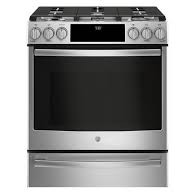 Cuisini&egrave;re au Gaz Bicombustible Encastr&eacute;e de 30" / 5,6 pi&sup3; avec Four &agrave; Convection en Acier Inoxydable GE PROFILE ( PC2S930SELSS )