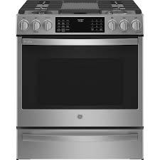 Cuisinière au Gaz Encastrée de 30" / 5,7 pi³ avec Four à Convection Véritable et Air Fry en Acier Inoxydable GE PROFILE ( PC2S930YPFS )