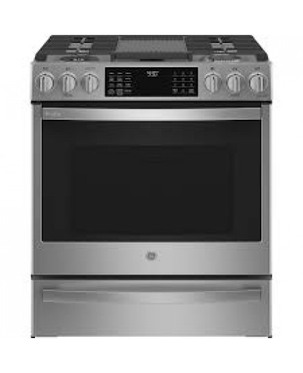 Cuisinière au Gaz Encastrée de 30" / 5,7 pi³ avec Four à Convection Véritable et Air Fry en Acier Inoxydable GE PROFILE ( PC2S930YPFS )