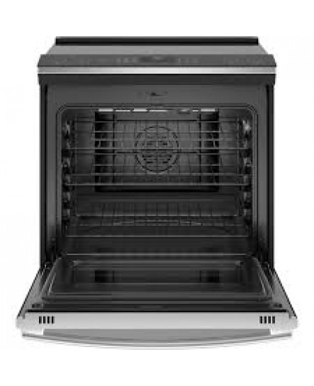 Cuisinière Encastrable à Induction de 5,3 pi³ / 30" avec Four à Convection Européenne Véritable en Acier Inoxydable GE ( PCHS920YMFS )