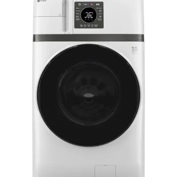 Duo Laveuse-S&eacute;cheuse de 5,3 pi&sup3; / 28" avec Technologie de Pompe &agrave; Chaleur Sans Conduite Blanc GE ( PFQ83HSLWWW )