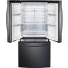 R&eacute;frig&eacute;rateur de 21,6 pi&sup3; / 30 po &agrave; portes fran&ccedil;aises, 3 portes, acier inoxydable Noir Samsung ( RF220NCTASG )