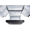 R&eacute;frig&eacute;rateur de 21,6 pi&sup3; / 30 po &agrave; portes fran&ccedil;aises, 3 portes, acier inoxydable Noir Samsung ( RF220NCTASG )