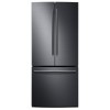 R&eacute;frig&eacute;rateur de 21,6 pi&sup3; / 30 po &agrave; portes fran&ccedil;aises, 3 portes, acier inoxydable Noir Samsung ( RF220NCTASG )