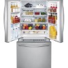 R&eacute;frig&eacute;rateur de 21,6 pi&sup3; / 30 po &agrave; portes fran&ccedil;aises, 3 portes, acier inoxydable Samsung ( RF220NCTASR )