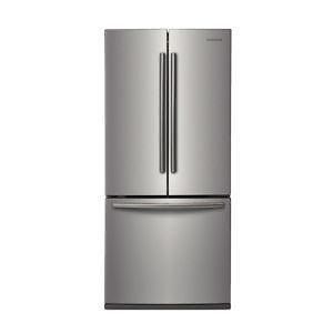 R&eacute;frig&eacute;rateur de 21,6 pi&sup3; / 30 po &agrave; portes fran&ccedil;aises, 3 portes, acier inoxydable Samsung ( RF220NCTASR )