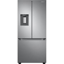 Samsung 22 cu. ft. Smart 3-Door French Door Refrigerator with External Water Dispenser in Stainless steel ( RF22A4221SR )