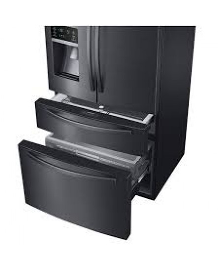 Réfrigérateur de 24,7 pi³ / 33" avec Distributeur d'eau en Acier Inoxydable Noir de Samsung ( RF25HMIDBSG )