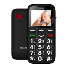 T&eacute;l&eacute;phone Portable Quadribandes &agrave; Gros Boutons / Grand Clavier D&eacute;verrouill&eacute; *PRODUIT NEUF* RCA ( RLTP169-B-BLACK )