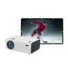 Ensemble de Projecteur de Cin&eacute;ma Maison Bluetooth 5.0 DEL avec &Eacute;cran Rabattable ( RPJ199 )