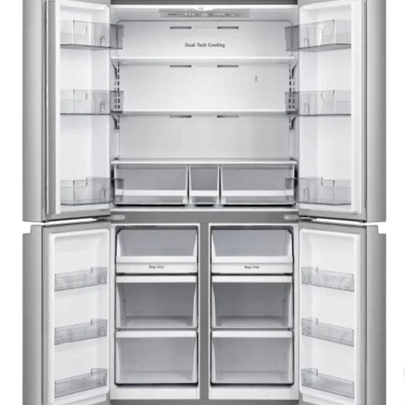 R&eacute;frig&eacute;rateur 21.5 pi&sup3; / 36" &agrave; 4 Portes avec Fonction Triple Zone en Acier Inoxydables Hisense ( RQ22A4CSD )