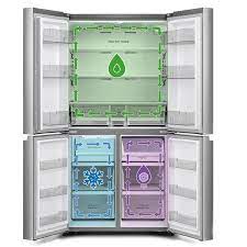 R&eacute;frig&eacute;rateur 21.5 pi&sup3; / 36" &agrave; 4 Portes en Acier Inoxydables Hisense ( RQ22N6ASD )