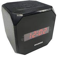 Radio-R&eacute;veil Cubique AM/FM Noir Sylvania ( SCR1420-BLACK )