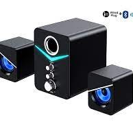 Mini Haut-Parleur avec Spectacle de Lumi&egrave;res LED Bluetooth / 2.1 CH avec Caisson d'Extr&ecirc;me Grave Sans-Fil *PRODUIT NEUF* Havit ( SF123BT )