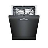 Lave-vaisselle encastr&eacute; &agrave; poign&eacute;e convexe avec 3e panier S&eacute;rie 300 Noir Bosch ( SHSM63W56N )